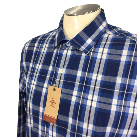 Original Penguin Heritage‎ Slim Fit Button Shirt - Picture 1 of 6
